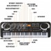 61 Key Children's Digital Keyboard Music Piano Keyboard On Sale for Adults Or Children Beginners Electronic W/Mic Organ   